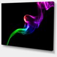 thumbnail image 2 of Motif de Feu Fractal Coloré sur Fond Noir - Grande Oeuvre Murale Abstraite sur Toile, 2 of 4