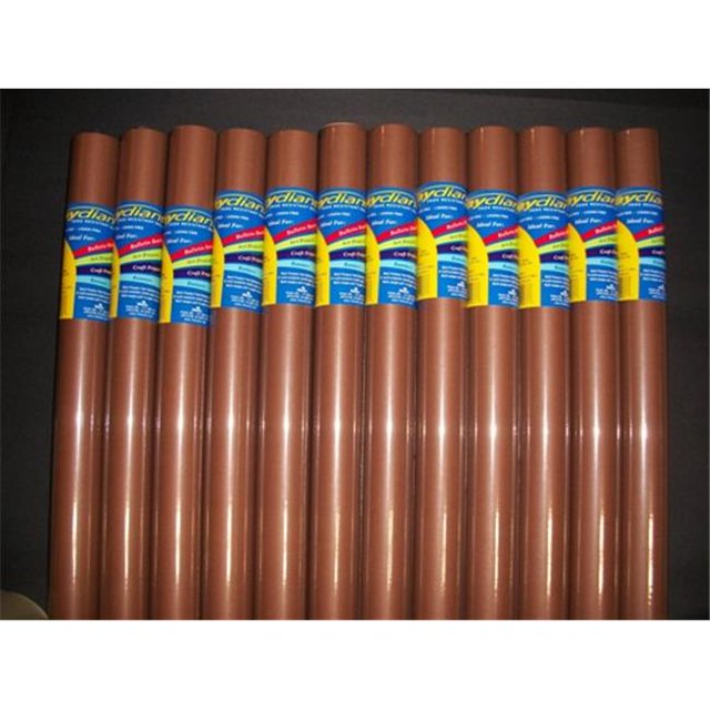 80121 RiteCo Raydiant RiteCo Raydiant Rouleaux d'Art Résistants à la Décoloration Brun Chaud 24 Po X 12 Pi Lot de 12