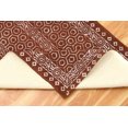 thumbnail image 3 of Casavani Handblock Printed Cotton Hallway Stair Runner Rug Home Decor Kilim Rug, Brown 3x10 feet, 3 of 7