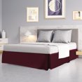 thumbnail image 2 of PiccoCasa Brushed Pleated Bed Skirt Durable Classic Tailored  Dust Ruffled Solid 16 Inch Drop, 2 of 8
