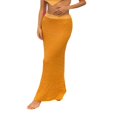 thumbnail image 2 of Femmes Beachwear Tricot Jupe Taille Haute Slim Fit Creux Demi-Robe, 2 of 9