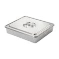 thumbnail image 1 of Rongfmy Cake Pan with Cover Rectangular Stainless Steel Nonstick with Lid DIY Baking Pan 34cmx29cm, 1 of 9