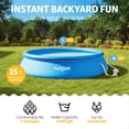 thumbnail image 2 of Funsicle QuickSet Piscine hors Terre Ronde à Anneau Supérieur Gonflable 15 Pieds x 36 Pouces Ensemble, 2 of 6