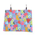 thumbnail image 3 of Bird Hanging Bed, Triangular Comfortable Playing Parrots  House  Colorful With Hooks For Lovebird For Pet Cage 29x19x21cm, 3 of 8