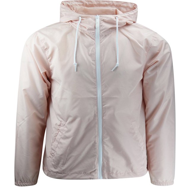 ShirtBANC Men‘s Windbreaker Jacket Hooded Lightweight Water Resistant Raincoat