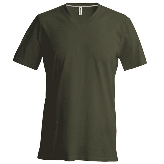 Kariban Hommes Manches Courtes V Cou Slim Fit T-Shirt