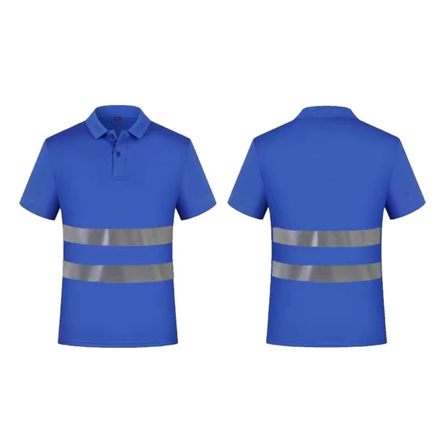 High Visibility Short Sleeve T-Shirts for Men Reflective Work Tees Utility Apparel Construction Outdoor Wear