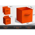 thumbnail image 4 of Sorbus Fabric Storage Bins 11" Foldable Cubes With Handles For Pantry, Cubbies, Toy And Closet Shelving Organization - 8Pk, 4 of 7