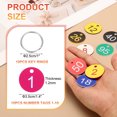 thumbnail image 2 of 10PCS Number Tags 1-10, Number Key Tags Plastic Numbered Tags Key Tags Keychain with Key Rings for Organizer Field Sales Hangers Clothes Labels ID Tag, Rose Red, 2 of 6