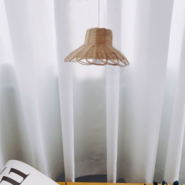 Up to 65% off Rattan Chandelier Home Stay Real Rattan Weaving Decorative Handmade Lampshade