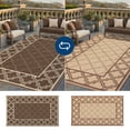 thumbnail image 2 of Reversible Outdoor Rug, Waterproof Plastic Straw Mat – Durable, UV-Resistant, Easy-Clean, Non-Shedding Patio Carpet for Deck, Porch, Balcony, Backyard, Camping, RV Use, 2 of 7