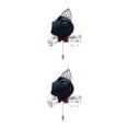thumbnail image 2 of Youkk Cloth Chic And Stylish Brooch Pin Fashion Statement With Exquisite Piece Modern Minimalist Corsage black 2Set, 2 of 6