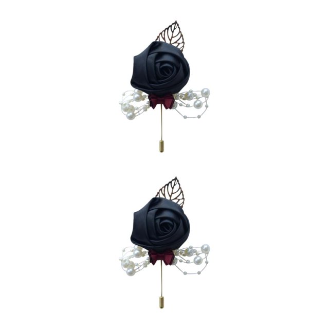relayinert Modern Minimalist Brooch Pin Unique And Fashionable Statement Piece Luxury Pins For Weddings black 2Set