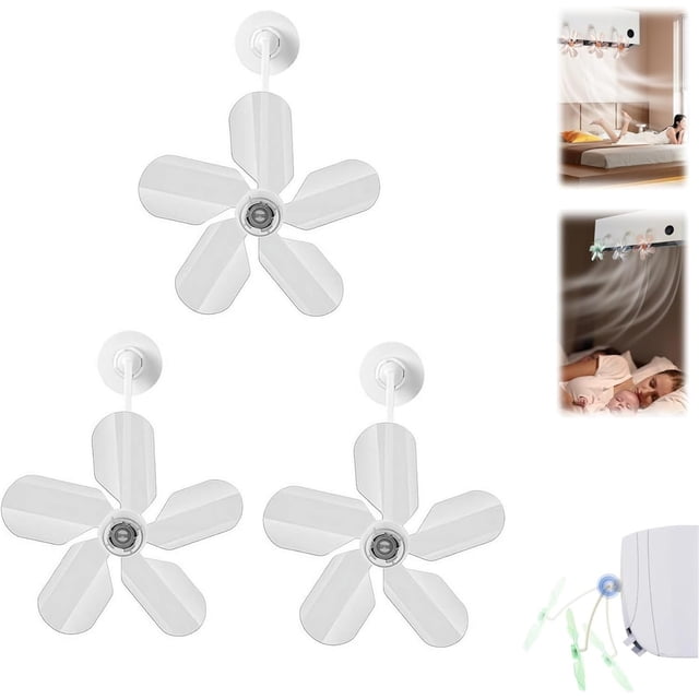 3 Pieces Air Conditioning Wind Deflectors Wind Direction Women Household Accessory Fan For Bedroom Study Room