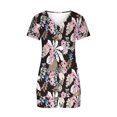 thumbnail image 3 of Cameland Ensemble 2 Pcs pour Femme, Col en V, Manches Courtes, Pyjama de Maison Confortable, Ensemble de Sport, 3 of 4