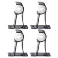 thumbnail image 1 of Coofit Curtain Rod Holder Double 4PCS Heavy Duty Curtain Rod Brackets Curtain Rod Hook, 1 of 6