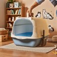 thumbnail image 4 of REK Enclosed Cat Litter With Litter Pads For Indoor Cats Odor Control Privacy Tray, 4 of 5