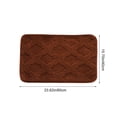 thumbnail image 3 of Dvruxg Thickened Absorbent Bathroom Mat – Non-Slip Soft Velvet Floor Rug for Toilet, Restroom & Bedroom, Easy-Care Polyester Door Mat with Anti-Slip Backing, 3 of 5