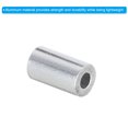 thumbnail image 4 of Unique Bargains 1/16' 1.5mm Aluminum Crimping Loop Sleeve Single Round Ferrule for Wire Rope Cable Line End, Silver 25 Pack, 4 of 5