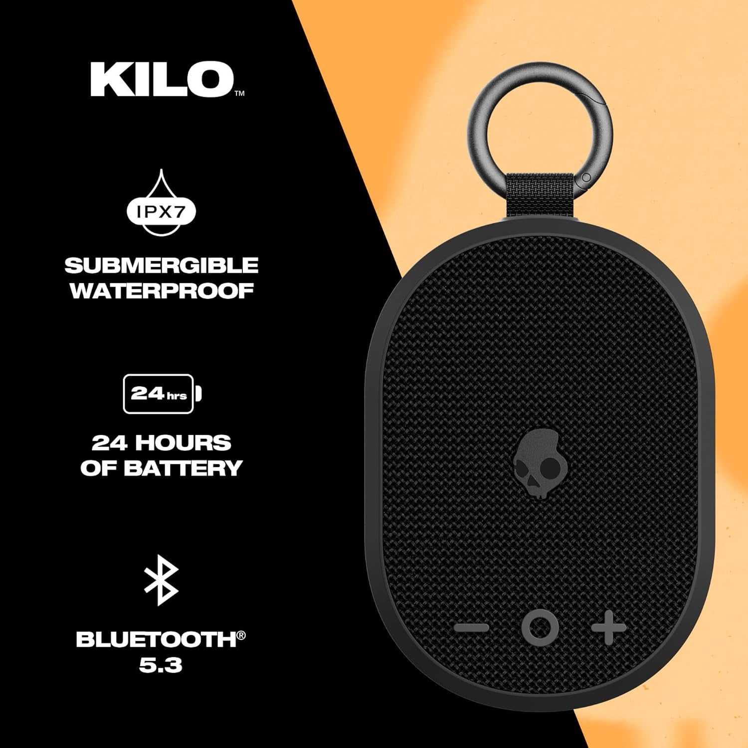 Haut-parleur sans fil portatif Skullcandy Kilo XT (Noir)