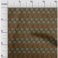 thumbnail image 1 of oneOone Georgette Viscose Fabric Leaves & Floral Block Print Fabric BTY 42 Inch Wide, 1 of 4