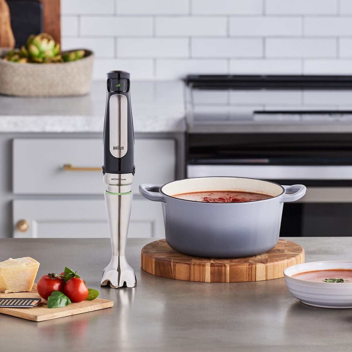 Braun MultiQuick Immersion Hand Blender + 1.5-Cup Food Processor, Whisk, Beaker, MQ7025