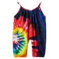 thumbnail image 1 of Toddle Sleeveless Jumpsuit with Tie-dye Pattern Printing Elastic Closure Clothing, 1 of 4