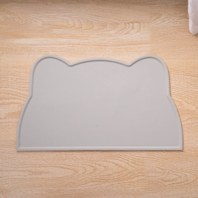 Silicone Pet Feeding Mat Non- Durable Food Bowl Placemat for Cats and Dogs Easy Clean Floor Protector