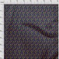 thumbnail image 3 of oneOone Viscose Chiffon Fabric Leaves & Floral Block Printed Fabric 1 Yard 42 Inch Wide, 3 of 4