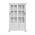 thumbnail image 3 of Ameriwood Home Aaron Lane Bookcase with Sliding Glass Doors, White, 3 of 8