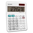 thumbnail image 2 of Sharp Elsi Mate EL-310WB - Desktop calculator - 8 digits - solar panel, battery - white, 2 of 5