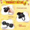 thumbnail image 4 of 1 Pair Spanish Castanets Flamenco Castanets with String Traditional Wood Hand Percussion Castanets(Black), 4 of 8