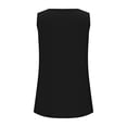 thumbnail image 4 of AherBiu Camisole pour Femmes Été Sans Manches Col Rond Décontractée Ample Couleur Unie Basique Camis T-Shirts, 4 of 7