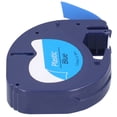 thumbnail image 4 of Label Tape Replacement for DYMO LETRATAG Machine Ribbon DIY Print Accessories12mm x 4meterBlack Letter on Blue 91205, 4 of 14