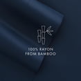 thumbnail image 4 of ienjoy Home Bamboo 4 Piece Sheet Set, Full, Navy, 4 of 4
