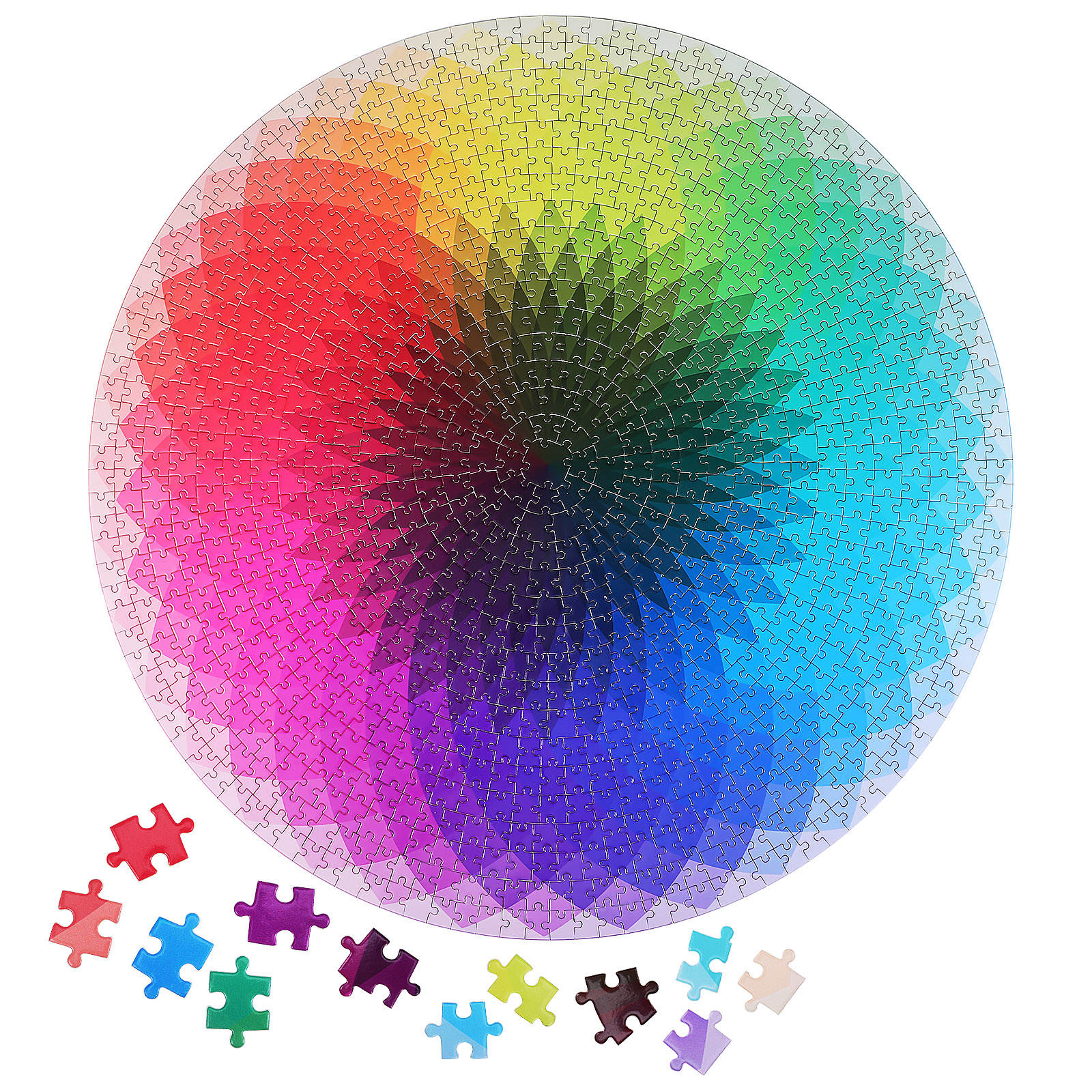unbranded impossible puzzle Circle Puzzle Multi Paper for Adults Challenging 1000 Piece