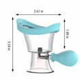 thumbnail image 3 of Mareep Portable Eye Rinse Cup Squeezable Clear Silicone Eye Wash Cup Eye Hydration Relieve Eye Fatigue, 3 of 7