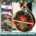 thumbnail image 4 of Birdeem Large Christmas Tree Storage Bag with Zippered Lid, Heavy-Duty Canvas Holiday Decoration Organizer for Wreath and Gift Wrap, Foldable for Compact Storage, 24"/30", 4 of 7