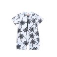 thumbnail image 1 of Faithtur Baby Boys Rash Guard Swimsuit, Cute Shark/Tree Print Short Sleeve Zip Up Swimwear, 1 of 9