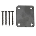 thumbnail image 1 of Electric Guitar Neck Plate, Electric Guitar Back Mounting Plate Beautiful Rustproof Easy To Install Durable  For Bass Gold,Black,Silver, 1 of 8
