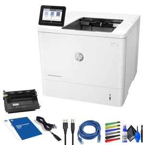 HP LaserJet Enterprise M611dn Imprimante laser monochrome avec impression duplex & Ensemble Ethernet (7PS84A#BGJ) avec USB Câble Ethernet & Kit de nettoyage (pas de garantie du fabricant)
