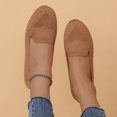 thumbnail image 5 of B91xZ Mocassins pour Femmes Bout Rond Confort Légers à Enfiler Chaussures Habillées, Café 6.5, 5 of 5