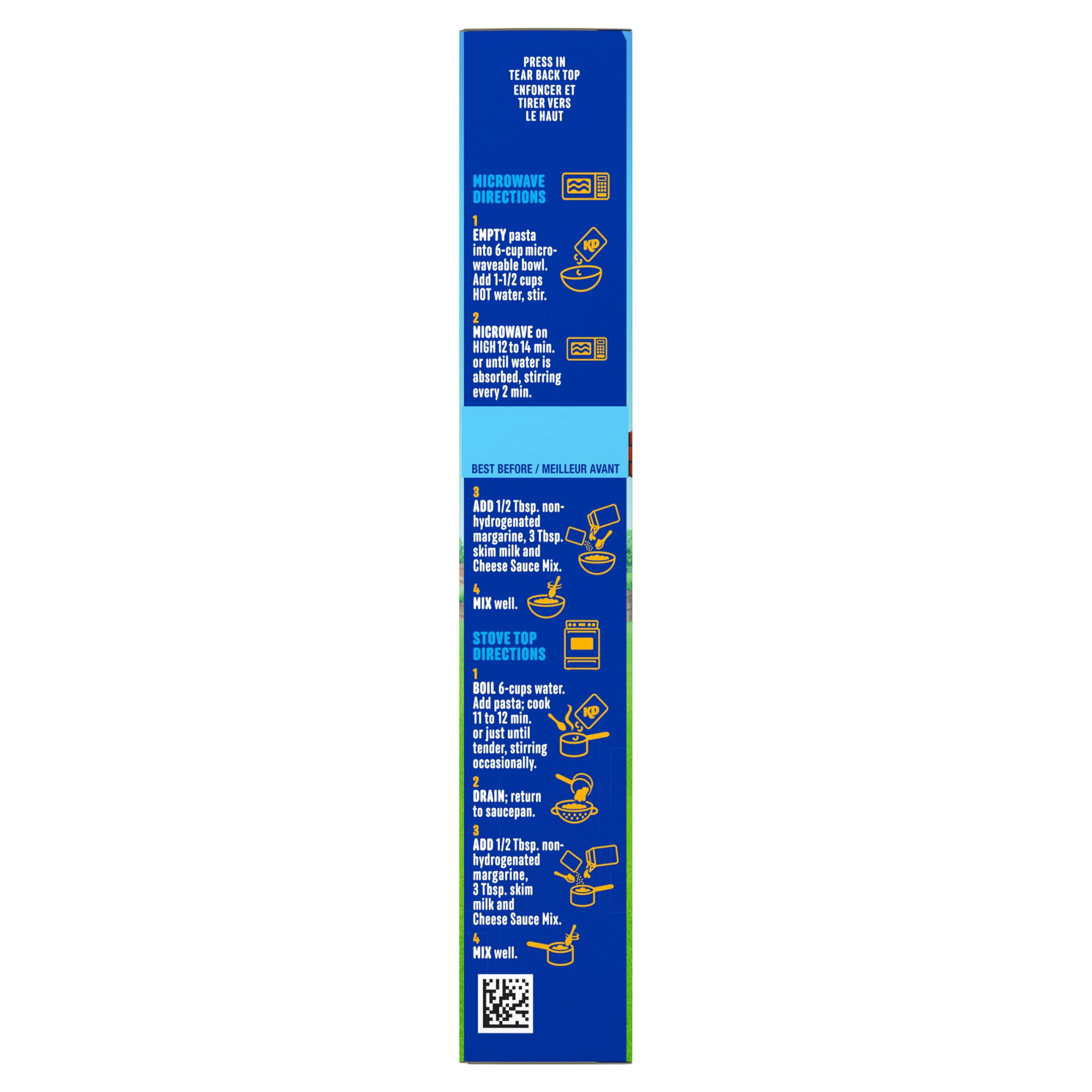 KD Super Mario Power-Up Pasta Shapes Macaroni and Cheese, 156 g Box