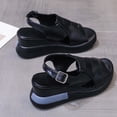 thumbnail image 4 of RKSTN Sandals for Women Sandals For Dressy Summer Ladies Open Toe Retro Wedge Platform Shoes Soft Comfortable Sandals, 4 of 5