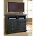 thumbnail image 4 of Progressive Furniture Willow 6 Wood Drawer Media Chest in Distressed Black, 4 of 4