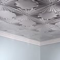 thumbnail image 5 of Fasade Art Deco Vinyl Ceiling Panel Brushed Aluminum 2ft x 4ft 5 Pack Glue Up, 5 of 5