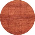 thumbnail image 1 of Ahgly Company Tapis d'Intérieur Ronds Abstraits Orange Rouge Abstraits pour Aire, 3 Pieds Rond, 1 of 6