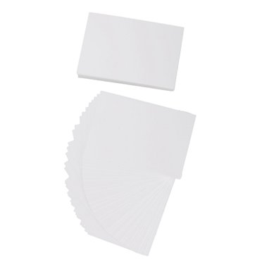 100Pcs Paper Cardstock 4x6 White Blank Card Stock Study Flash Cards Rubber Card Paper For DIY Projects, Scrapbook, Arts And Craft