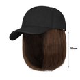 thumbnail image 3 of CSEONEP 10 Days of Cleaning,Straight Short Bob Wig Baseball Wig Baseball Cap Hair Wig Hats with Hair Baseball Cap with Hair Extensions for Women Straight Short Bob Wig, 3 of 3