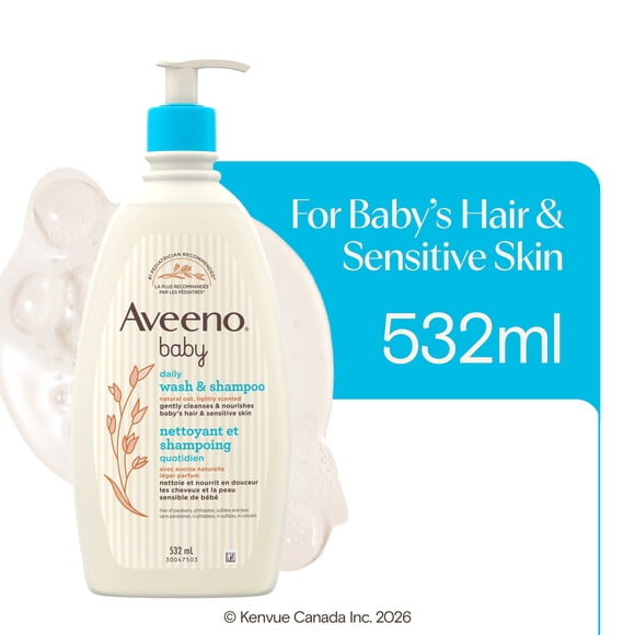 Aveeno Baby, Natural Oat Extract, Daily Wash & Shampoo532ml